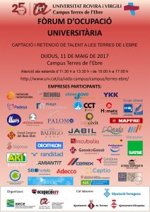 Cartell V Fòrum d'Ocupació Universitària