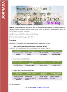 Jornada 20 de maig