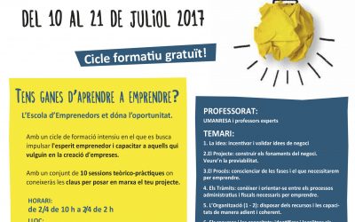 Escola d’emprenedoria del Moianès: De la idea al teu projecte empresarial