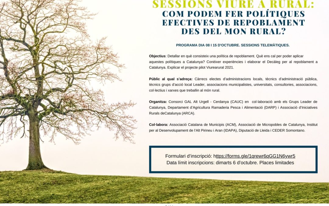 Arriben les primeres jornades Viure a Rural, en el marc del projecte Odisseu