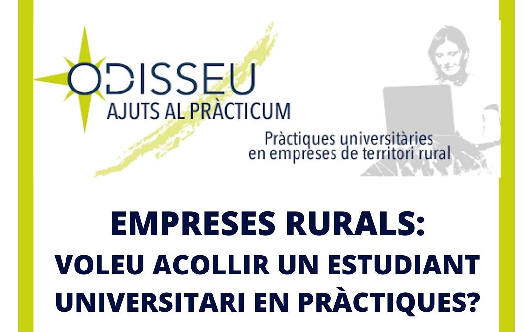 S’obre la nova convocatòria d’ajuts al Pràcticum Odisseu