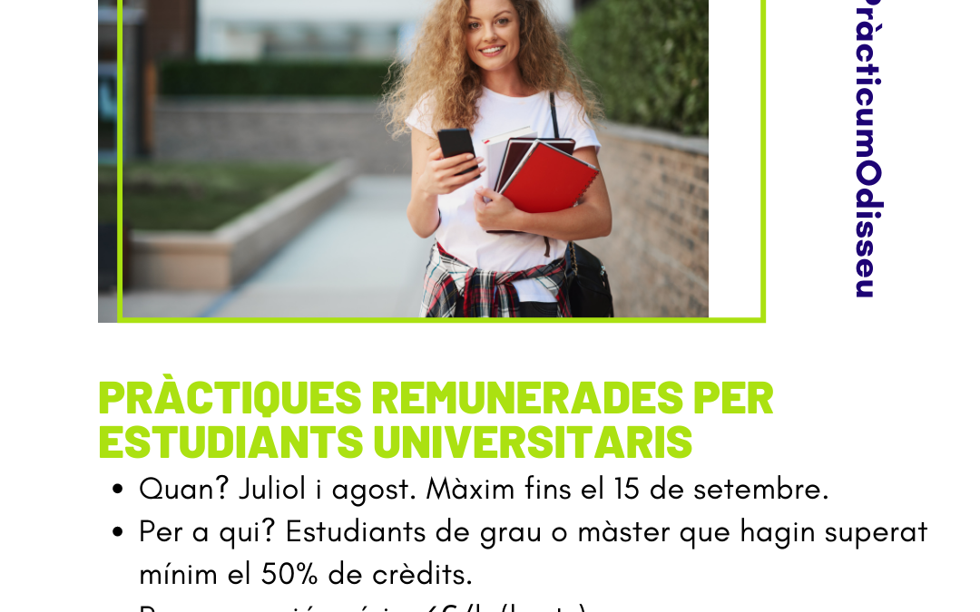 174 ofertes de pràctiques Odisseu arreu del territori rural Leader de Catalunya