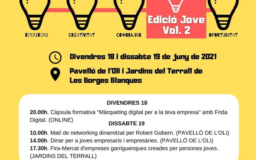 Tornen les jornades ‘Enxarxa’t’ dirigides als empresaris de les Garrigues menors de 40 anys