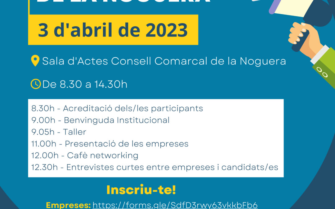A la Noguera, joves i empreses van per feina!