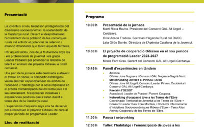 Jornada de treball “Talent jove al món rural” entre professionals de Joventut i els grups Leader de Catalunya